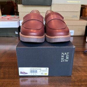 Naturalizer Brown Loafers with Modern Slip-On Design
